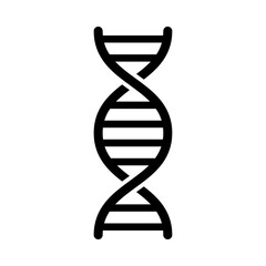 Poster - DNA icon isolated on transparent background. Vector illustration in biology, medical, science concept.