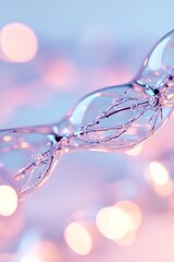 Poster - This composition features a surreal pastel gradient backdrop enriched with glowing neural light patterns. The soft-focus ambiance exudes a sense of luxury and depth, providing ample space for text