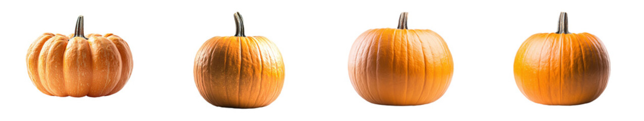 Poster - Png format image featuring a pumpkin isolated on a white or transparent background