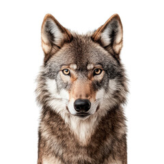  Majestic wolf portrait with intense gaze