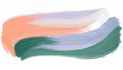 Poster - Pastel brushstrokes blending softly, generating vibrant abstract artwork with contemporary visual energy