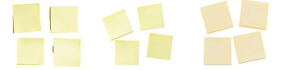 Poster - The image is a yellow post-it note isolated on a white or transparent background and saved as a png