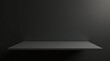 © supansa - Empty Dark Shelf Against a Monochromatic Background, Ideal for Product Displays and Minimalist Designs