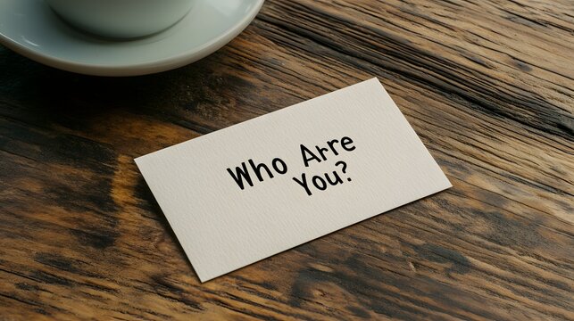 Business Card with Question 