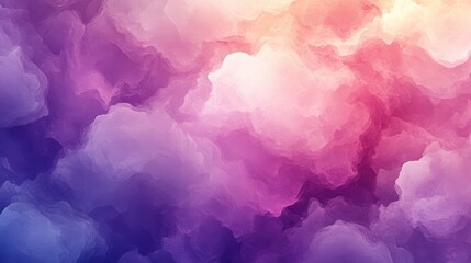 Wall Mural - abstract art depicting vibrant colorful clouds and soft textures