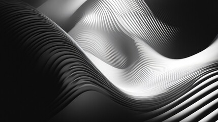 Abstract Black and White Gradient Lines