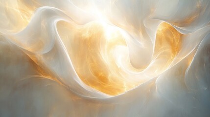 Wall Mural - abstract digital image of swirling light and color variations