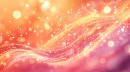 Wall Mural - Abstract background features swirling light with shimmering particles and bokeh