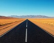 © Gaji - Road Amidst Desert Horizon Ahead