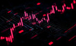 © sakulkarn - Digital Financial Chart with Colorful Candlesticks and Data Points