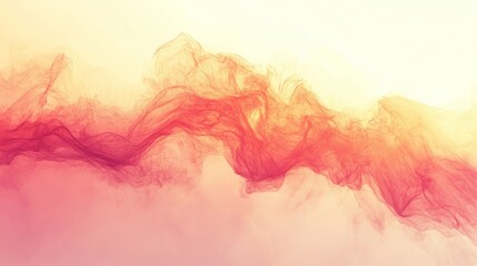 Wall Mural - An abstract rendering depicts layered colors and blurred forms gently flowing