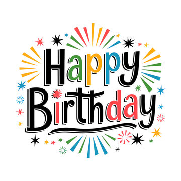 Happy Birthday Typography Design