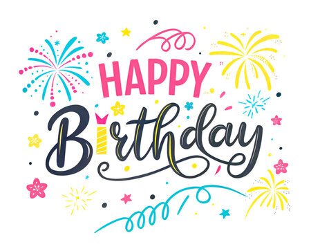 Happy Birthday Typography Design