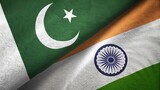 Pakistan India flags. Diplomacy, borders and territorial concept