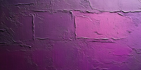 Poster - Wall texture featuring deep purple shades and intricate designs created through layered paint application