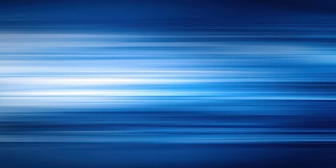 Poster - Abstract blue gradient with soft lines creating a calming and serene atmosphere in digital art