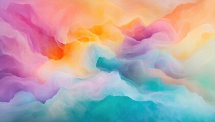 Poster - Modern And Artistic Flowing Fluid Pastel Gradient With Vibrant And Soft Tones. An Elegant Combination Of Colors For A Contemporary Look.