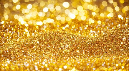 Wall Mural - gold dust background with border texture and yellow dust