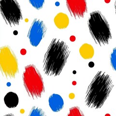 Poster - A seamless blend of mixed media and collage forming an abstract pattern