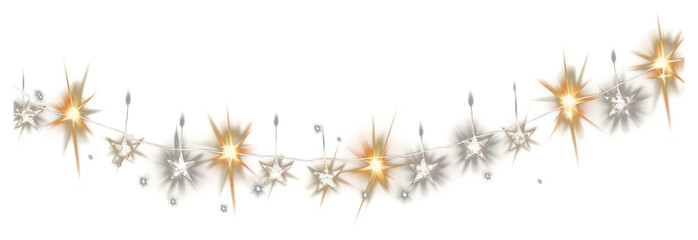 Wall Mural - png star glowing light string lighting lights festive.