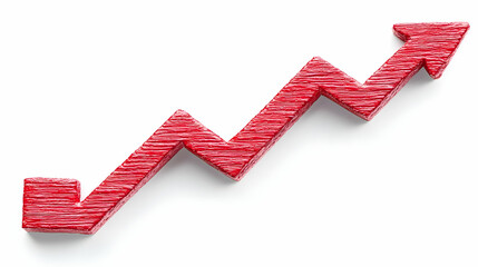 Poster - Red Arrow Symbolizing Growth and Progress in Business and Finance