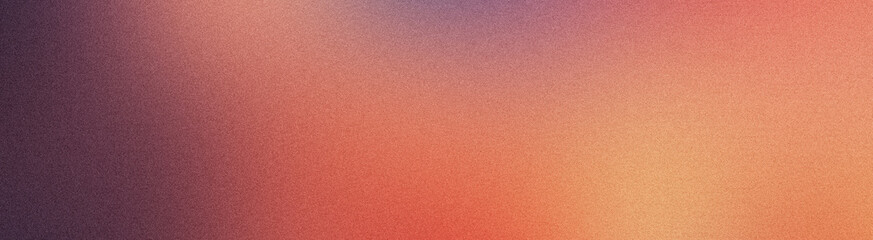 Poster - grainy gradient background transitioning from purple to orange, featuring subtle noise texture and s