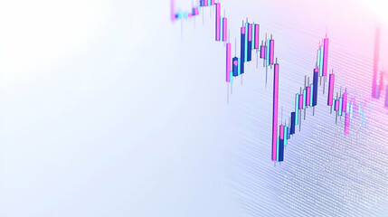 Poster - Abstract Financial Chart Displaying Trend Patterns and Movements