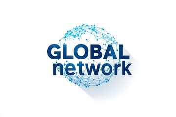 Poster - Creative graphic layout showcasing a global network concept with interconnected nodes