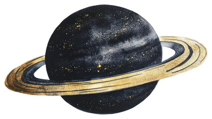 Wall Mural - png black color saturn astronomy planet space.