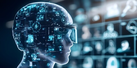 Poster - ai-powered betting analysis tool offers futuristic insights into sports markets technology interface
