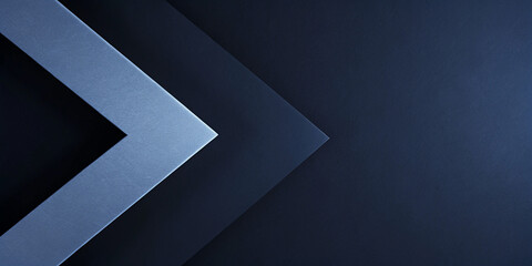 Poster - Abstract Dark Blue and Silver Geometric Pattern Background