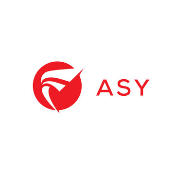 ASY creative minimalist letter logo.	