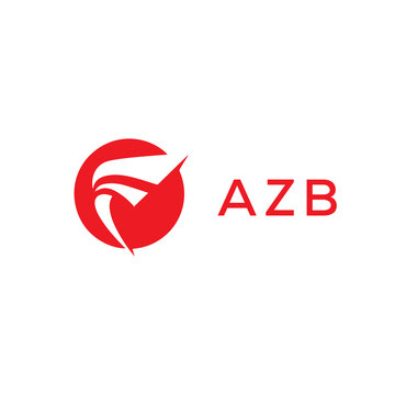 AZB creative minimalist letter logo.	