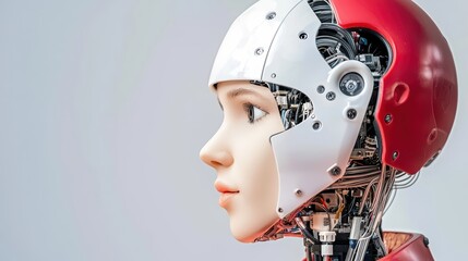 Poster - Cutting Edge AI Technology in High-Tech Research Displaying Advanced Robotics and Innovation