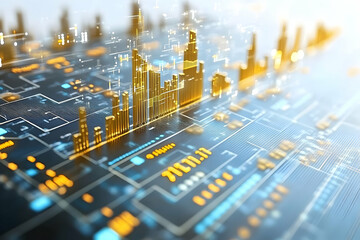 Poster - Digital city overlay on tech board