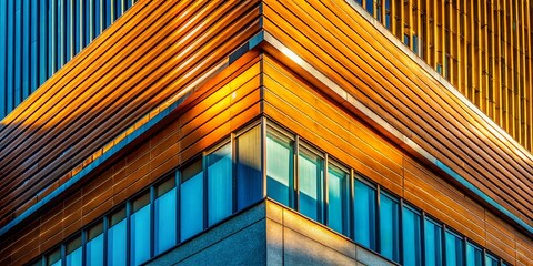 Poster - Abstract Architectural Corner: Geometric Overlay Texture - Modern Building Design