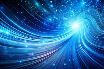 Poster - Abstract Blue Swirling Waves Wallpaper: 4K Vertical Background Image