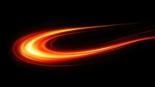 A gradient of red and orange in swirling curved patterns, with dynamic motion blur and light contrast, leaving space in the center for your text or creative elements.