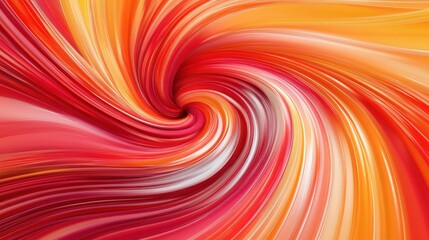 Aufkleber - A vibrant and energetic abstract composition with curved red and orange lines, blurred motion effects, and a futuristic tone. The center is free for inserting text or branding.