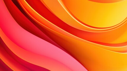 Aufkleber - A vibrant and energetic abstract composition with curved red and orange lines, blurred motion effects, and a futuristic tone. The center is free for inserting text or branding.