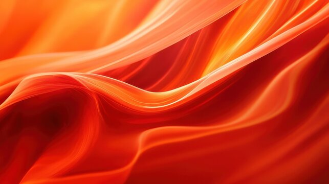 An abstract, flowing red background with vibrant orange hues, high-speed motion blur, and smooth curved lines, leaving room in the center for text or visuals.