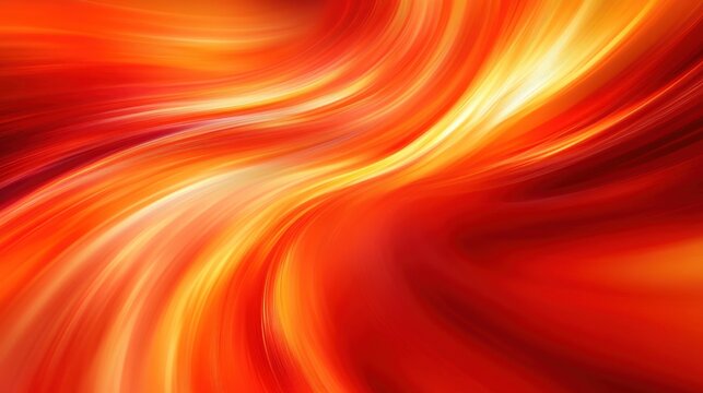 An abstract, flowing red background with vibrant orange hues, high-speed motion blur, and smooth curved lines, leaving room in the center for text or visuals.