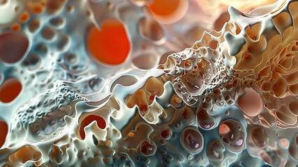 Poster - This Detailed visual of stem cell structures showcasing their potential in healing and renewal.