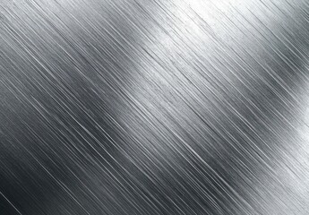 Poster - Metallic Steel Texture with Brushed Finish Showcasing Subtle Striations and Light Reflection for Industrial or Artistic Applications