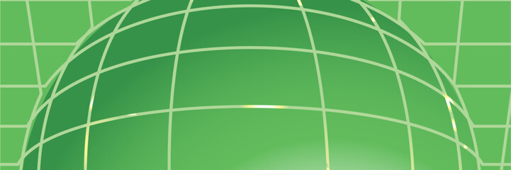 banner template design with header interface gradient style