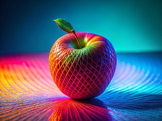 Poster - Abstract Line Art Fruit Portrait: Creative Still Life Photography