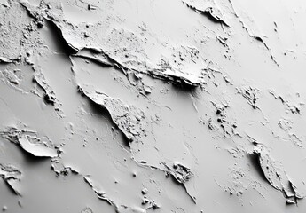 Poster - Textured Grey Surface with Cracked and Flaking Layers, Abstract Design for Modern Backgrounds and Artistic Projects