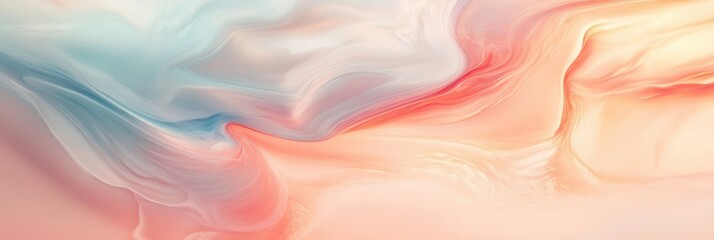 Aufkleber - Sunrise colors blend in soft pastel clouds to evoke a feeling of hope and tranquility at dawn Generative AI