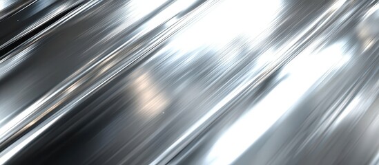 Poster - Reflective Metallic Surface with Smooth Textures and Dynamic Light Effects for Abstract Backgrounds and Modern Design Elements