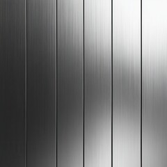 Poster - Smooth and Polished Metallic Texture with Vertical Stripes Ideal for Backgrounds in Modern Design and Industrial Applications